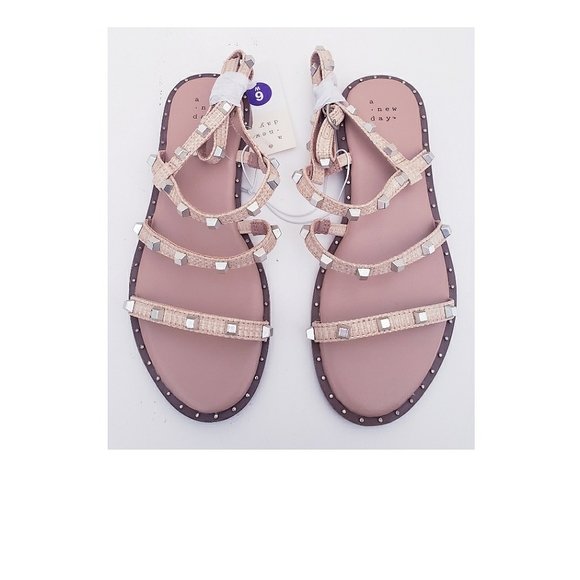 NWT A.NEW DAY ASTRID NATURAL SANDALS - Picture 3 of 3